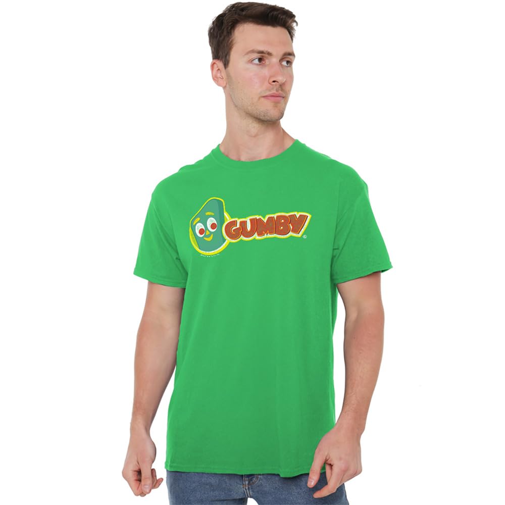 Men's Green Other Gumby Logo T Shirt Kelly in Size 4XL, Sports Direct
