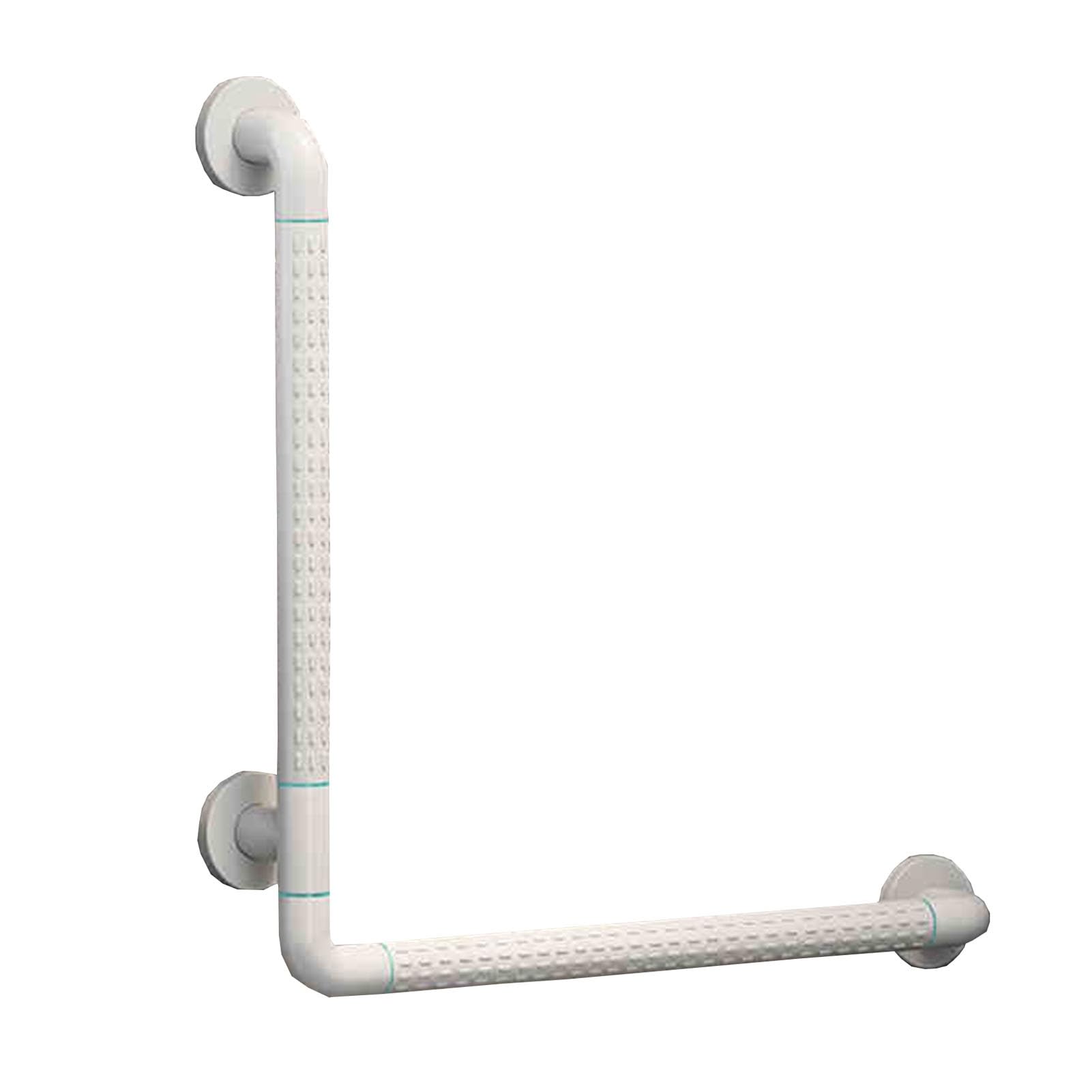 Barra De Apoyo for Baño, Barra De Apoyo for Baño En Forma De L, Barra De Apoyo De Seguridad, Instalación De Tornillos De Seguridad, Adecuada for Inodoros Y Duchas(White,68cm)