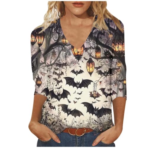 ZHIHAIHEN 3/4 Sleeve Blouses for Women Halloween - image 1