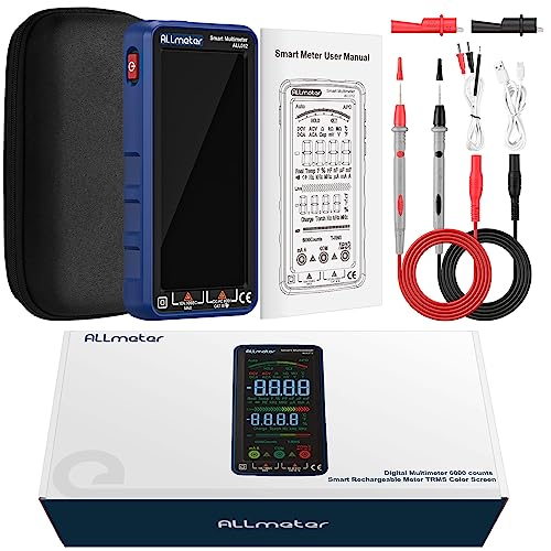ALLmeter Digital Multimeter 6000 Zählungen Strommessgerät mit Farbbildschirm CAT II 1000V CAT III...