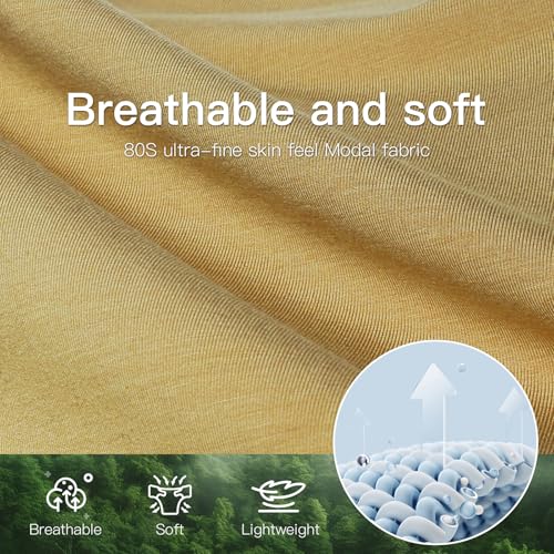 Men's Underwear Lightweight Modal 3D Pouch, Mid-Rise Breathable Briefs For Men C8084