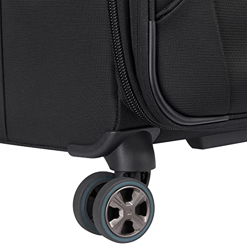Image of DELSEY PARIS Helium DLX Softside Expandable Luggage with Spinner Wheels, Black, 3 Piece Set (20 /25 /29)
