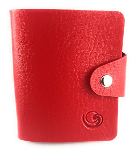 Lagiwa® Porte-Cartes Souple 30 Pochettes Transparentes Format Universel pour Cartes de Crédit Cartes Visite Cartes Fidélité et Les Cartes de Collection Pokemon Yugioh Magic Couleur au Choix (Rouge)