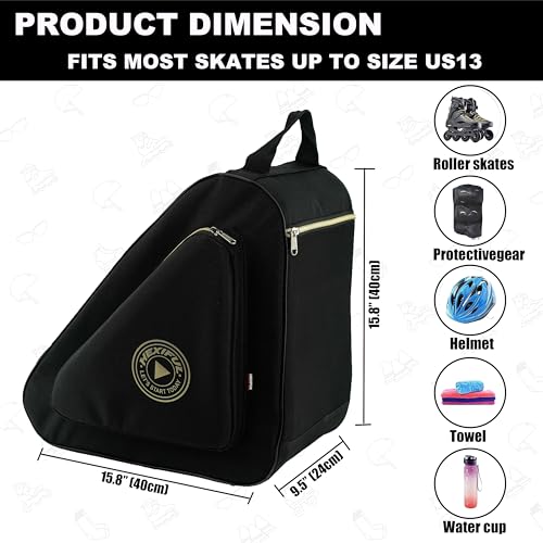 image for HEXIFUL Skate Bag to Carry Ice Skates, Inline Skates, Roller Skates an