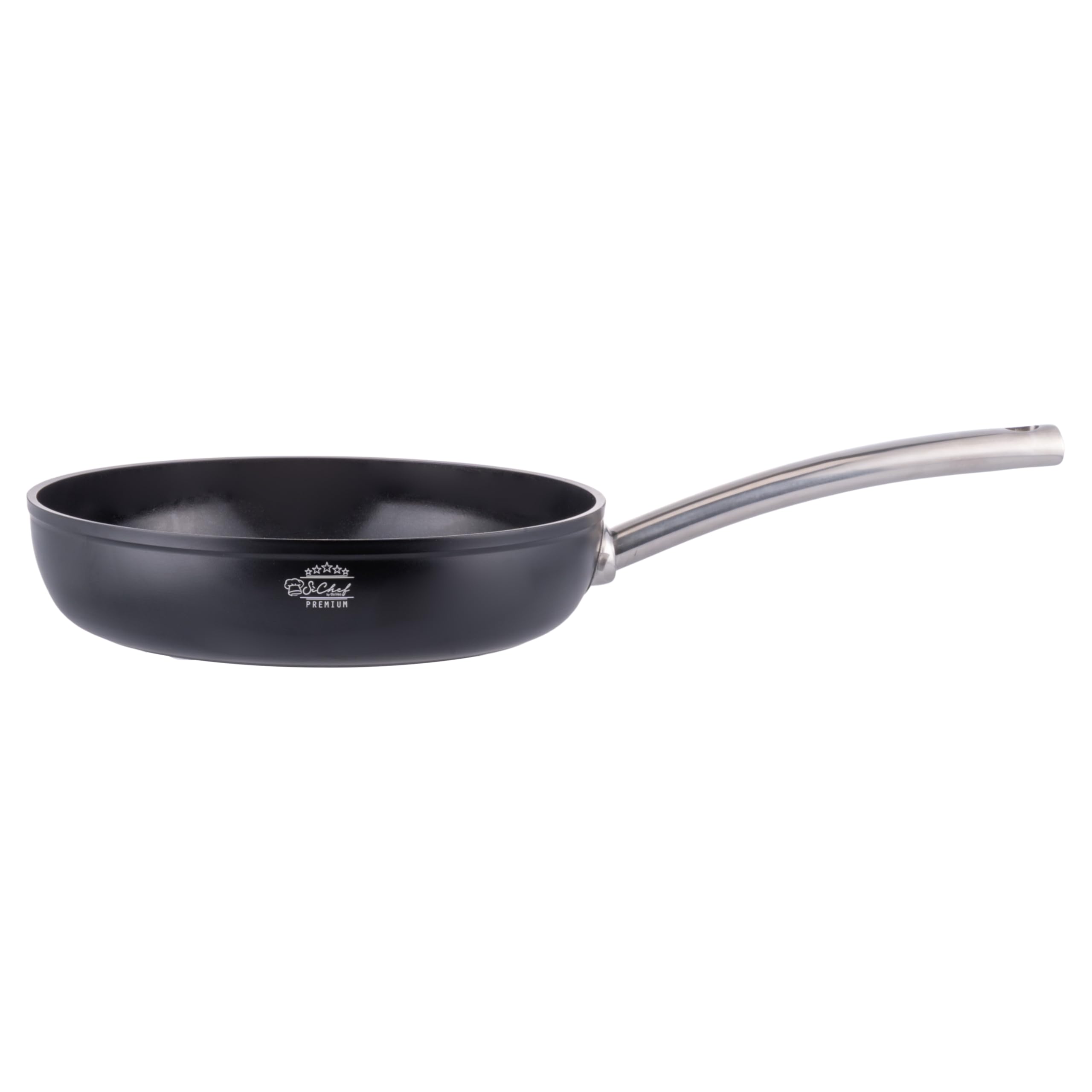 Padella 20 cm in alluminio forgiato, rivestimento antiaderente in ceramica, fondo full induction, SìChef Premium