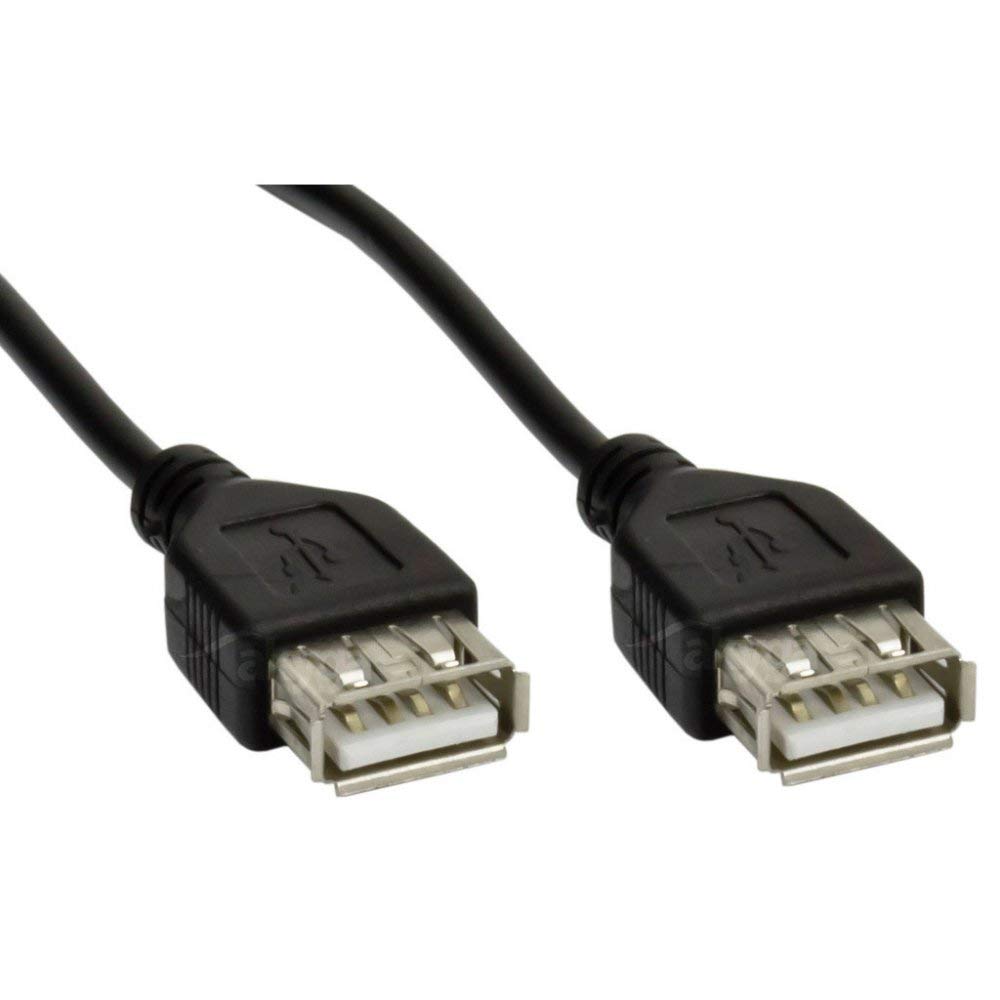 Akyga AK-USB-06 USB cable USB-A to USB-A Black 1.80m