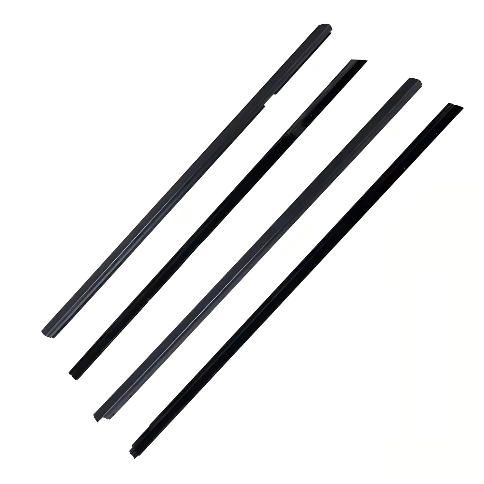 Automotive Window Seals for Insight 2010-2014 4pcs Outer Windows Weatherstrip Door Sealing Belt Moulding Trim 72410TM8013 72450TM8013