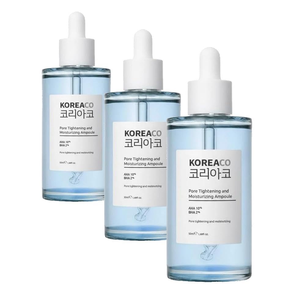 Aha ve Bha Canlandırıcı ve Gözenek Sıkılaştırıcı ve Nemlendirici Aha Yüzde On-Bha Yüzde İkiAmpoule (3 paketi)