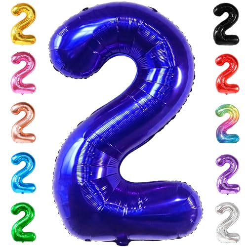 Image of KatchOn Royal Blue 2 Balloon 40 Inch