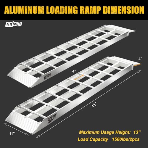 Rampa de carga aluminio 43'' 1500 lbs BEJONI miniatura 2