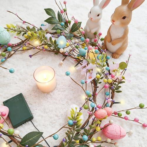 6 Foot Easter Egg Garland with LED Lights - 50% Off with Code EF2HEJE6