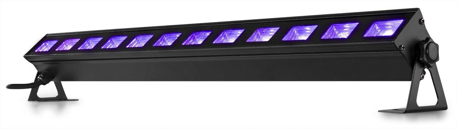 Beamz BUV183 - LED UV Bar, Luce UV 12 x 3W, Plug & Play, Consumo Energia 35W, Trasportabile, Utilizzo Multiuso