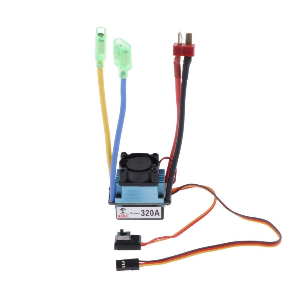 CALANDIS Waterproof 320A Brushed ESC with 5V / 3A BEC for 1/10 RC Car T Plug (B0CCJNBX9G) Amazon Price History, Amazon Price Tracker