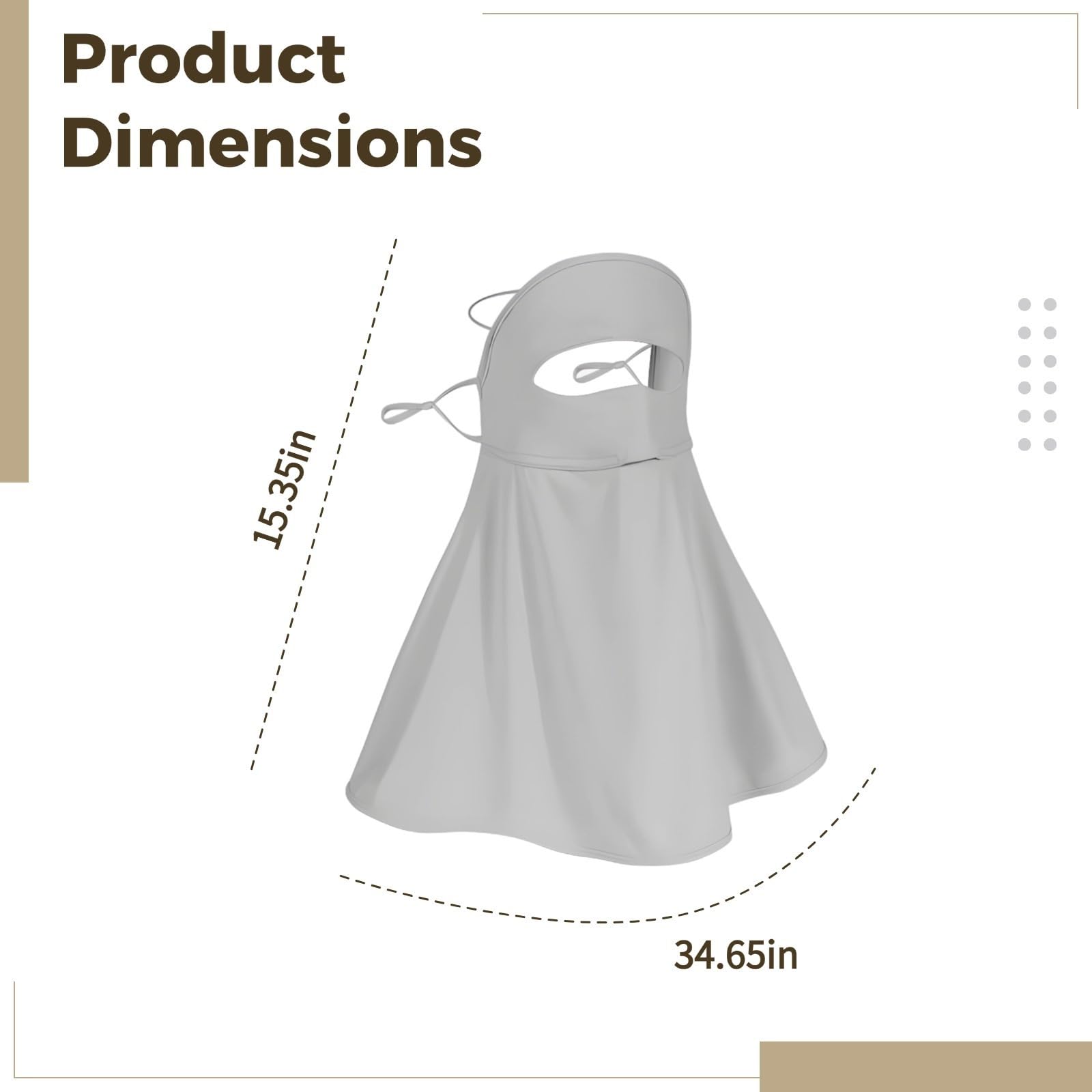 Lot de 3 masques faciaux pour les sports de plein air et les voyages, respirants, coupe-vent, anti-poussière et à séchage rapide, tissu léger en soie glacée, protection solaire UPF 50+, protection