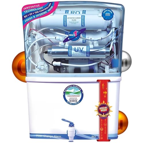 Image of Zinc RO Water Purifier with Bio Copper and Alkaline Filter Technology Purification, UV, UF and TDS Controller | 12Litre | Fully Automatic Function and Best For Home and Office