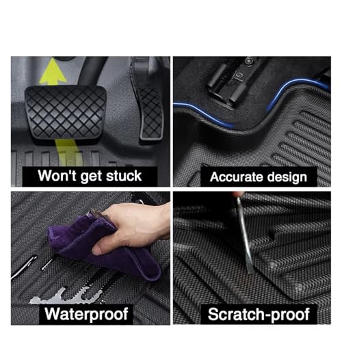Tapis de sol de voiture VW ID.3 2021-2023 anti-boue imperméable - 3