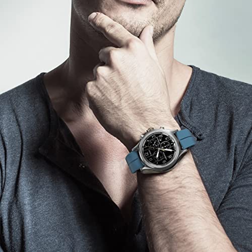 Image of Magnetic Watch Band 16mm 18mm 19mm 20mm 22mm - Quick Release - Skin-Friendly Soft Silicone Sport Watch Band for Men Women, Magnetic Folding Clasp Silicone Strap