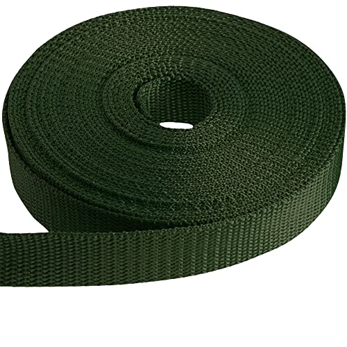 Image of TECEUM 3 /4 inch & 5 /8 inch & 1 inch & 1.5 inch & 2 inch Webbing - 10 25 50 Yards - 40+ Colors - Heavy Duty 1 Inch 1.5 Inch 2 Inch Backpack Straps - Webbing for Outdoors Indoors Crafting DIY