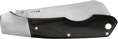 Miniatura 3 de Kershaw Parley - Cuchillo de bolsillo plegable manual con hoja estilo carnicero, diseño deslizante con níquel para uñas, hoja de 3.1 pulgadas y