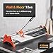 MasterWorx 430mm Manual Tile Cutter | Professional Ceramic & Porcelain Tile Cutting Tool with Tungsten Carbide Scoring Wheel | 17 Inch Floor & Wall Cutter with Precision Measuring Guide