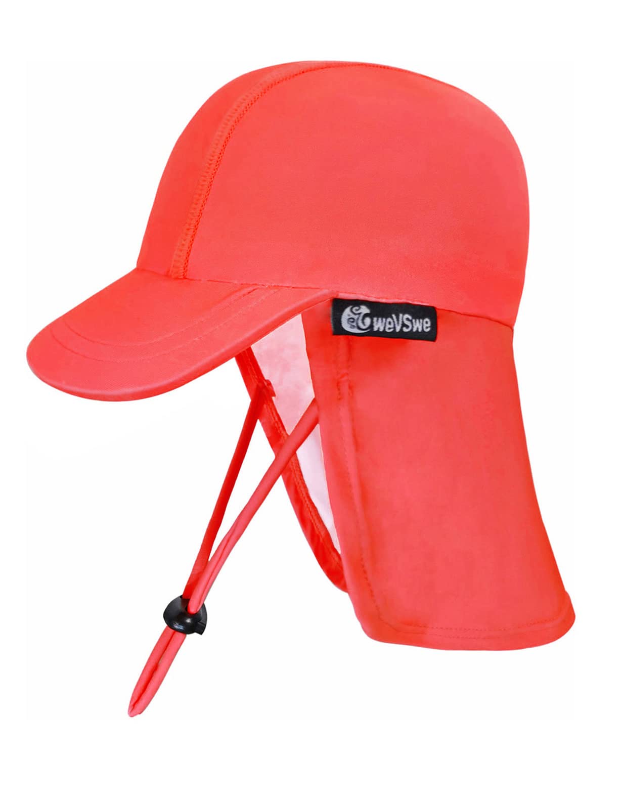 weVSwe Sombrero De Sol para Bebé UPF 50+ Gorro De Natación Solapa Protección para El Cuello Correas De Barbilla Ajustables Sombreros De Protección Solar UV