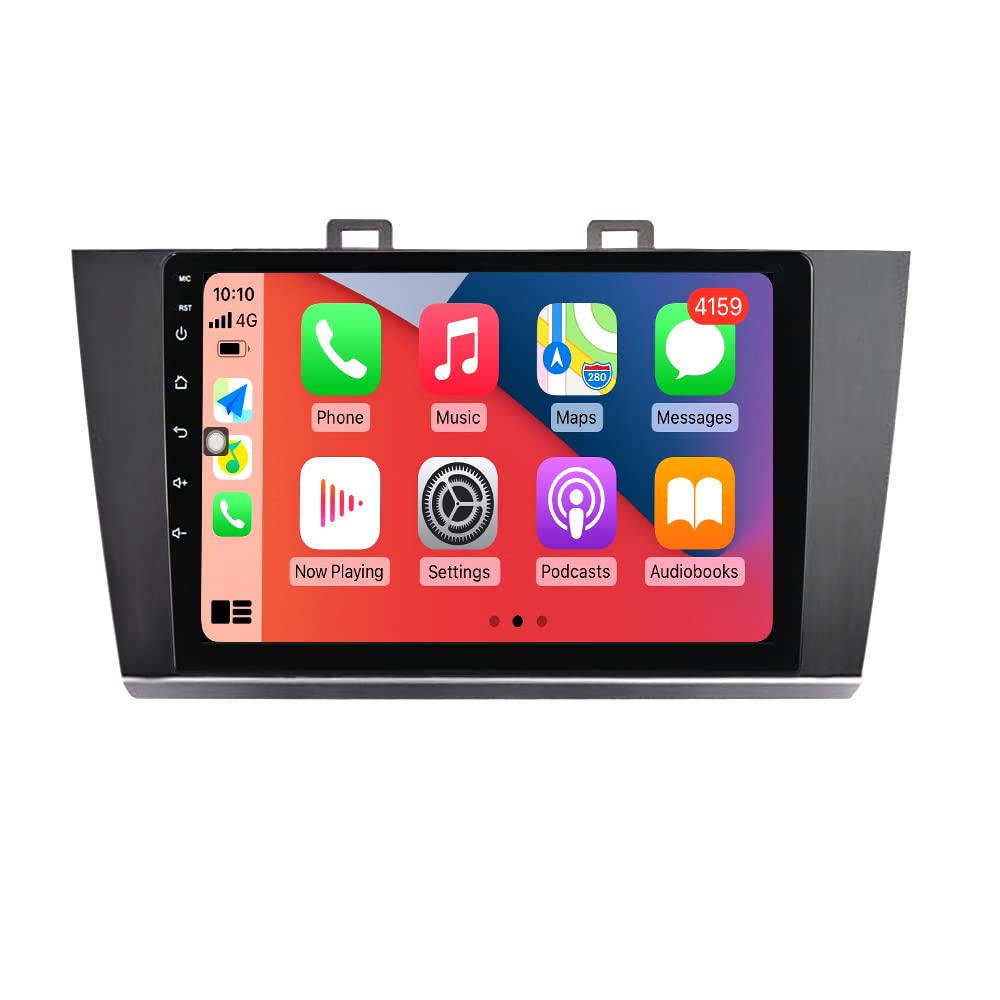mekedetech android car radio stereo gps navigation for subaru outback legacy 2015-2018 head unit replacement,9 inch touch screen upgrade with wireless carplay/android auto,4 core 2+32g