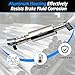 3 Set Brake Bleeder Kit - Brake Fluid Bleeder Kit with 6 Pcs Brake Bleeder Hose 3 Pcs One Way Check Valve 3 Pcs Adapter - Universal Bleeding Tool for Motorcycle Cars Brake System Repair Maintenance