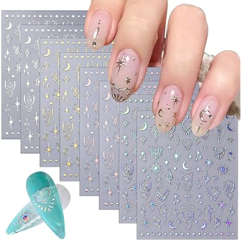 CHANGAR Moon Star Nail Stickers Cover