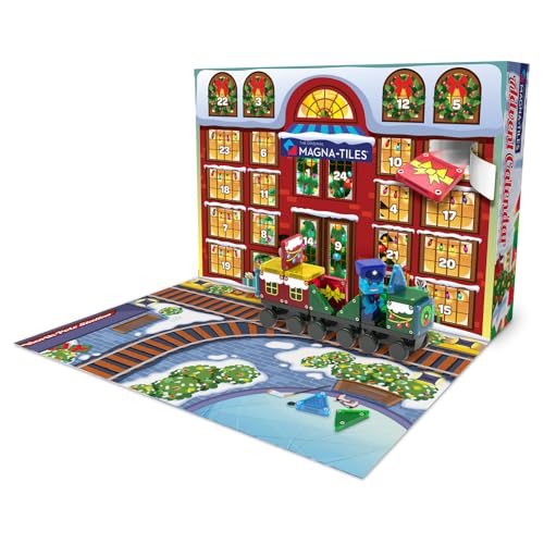 magna-tiles micromags advent calendar 34-piece magnetic construction set the original magnetic building brand