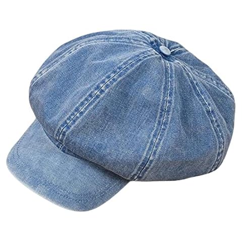 F Fityle Béret en denim bleu clair Cover