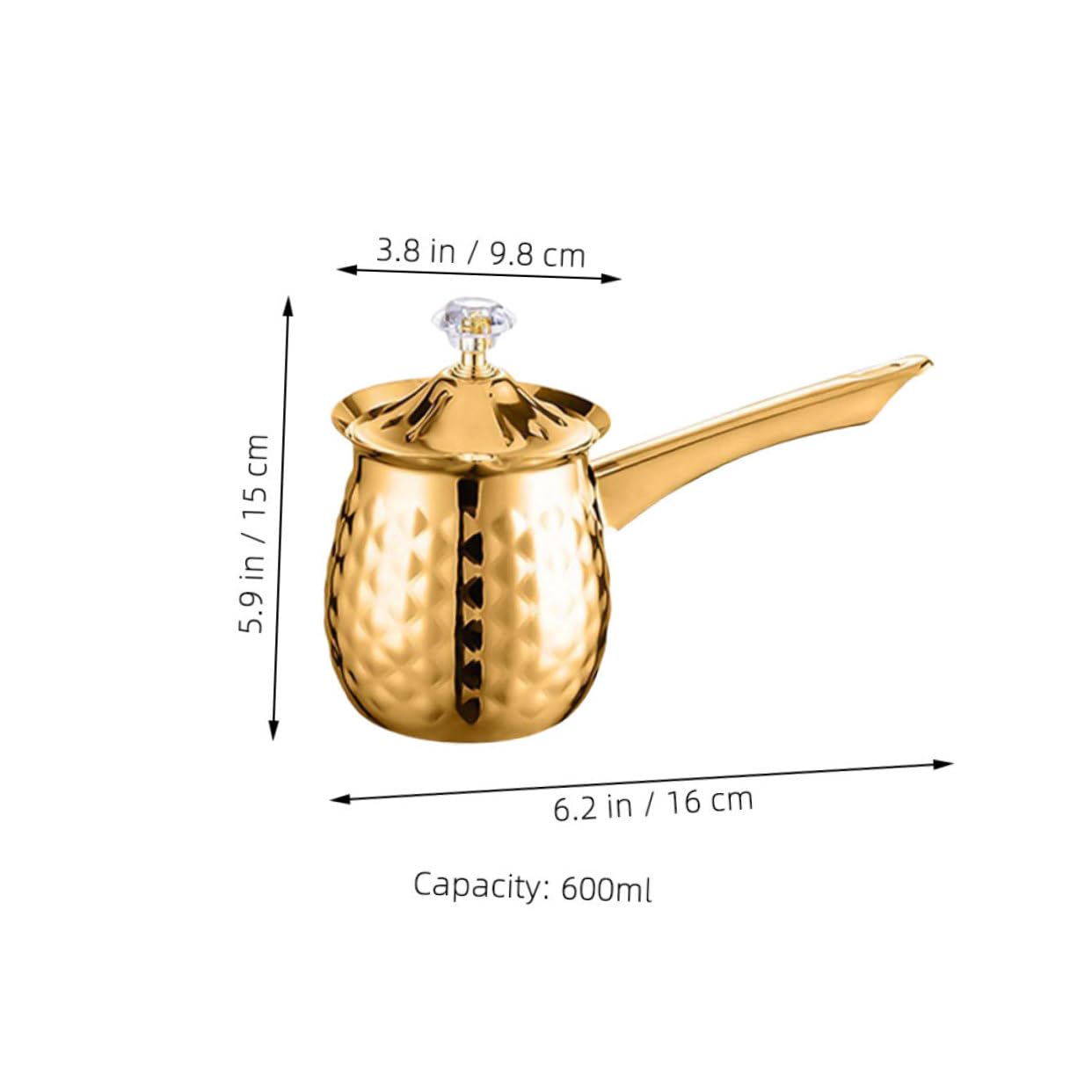 CONGARTENO Turkish Coffee Pot Turkish Pot Greek Coffee Pot Turkey Coffee Mug Turkish Cezve Turkish Coffee Cup Turkish Coffee Maker Arabic Coffee Pot Coffee Shaker Small Pot Stainless Steel