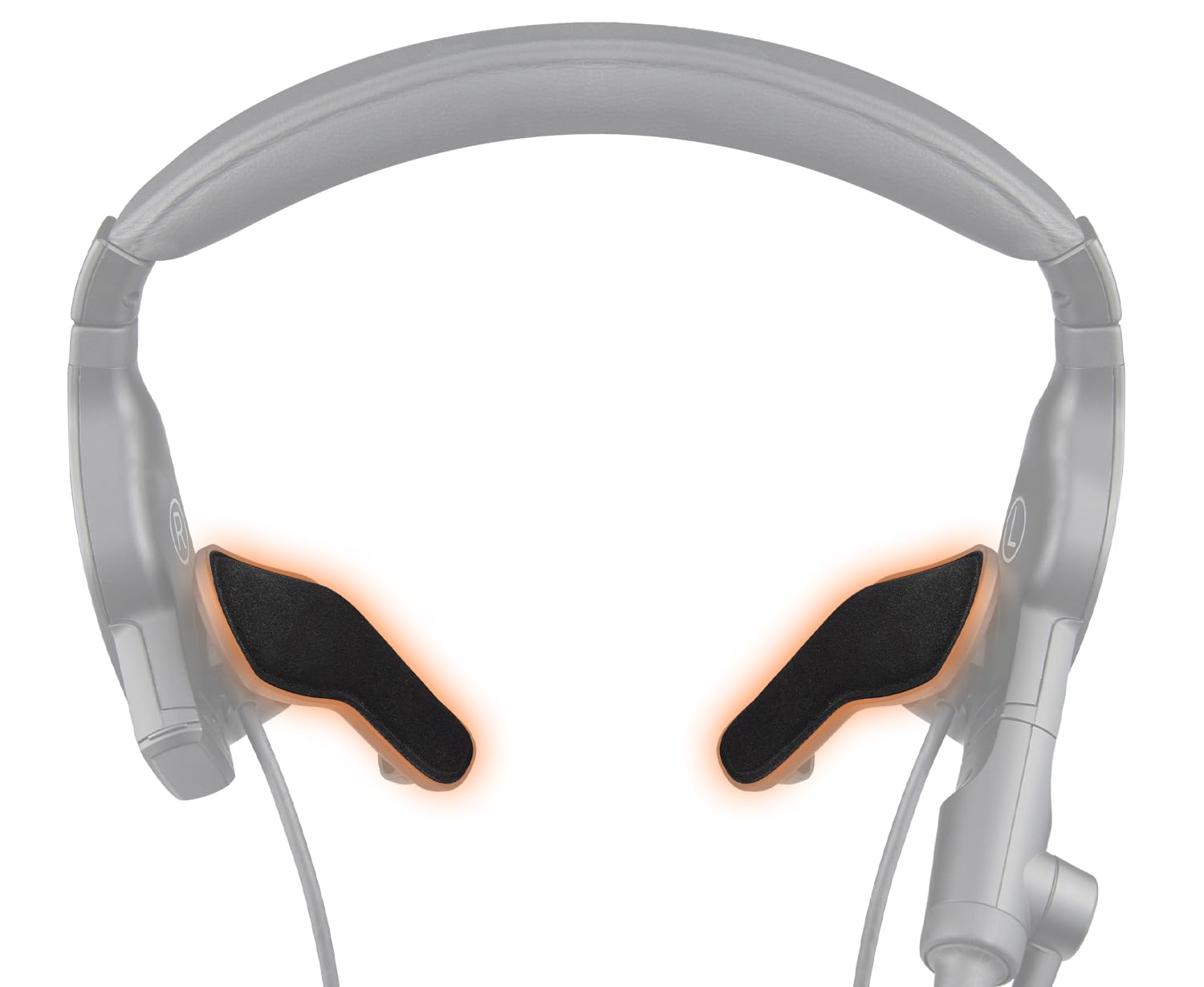 SOULWIT Nano Cloth ProFlight Side Cushions for Bose ProFlight Series 1/2 Aviation Headset, Replacement Head Pads Cover with High Density Foam, Durable