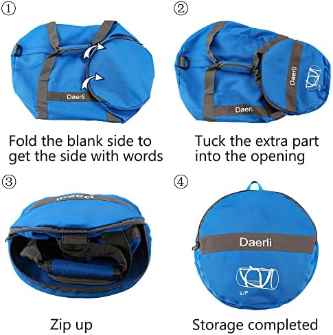 Daerli Gym Bag, 20 Inches Foldable Travel Bags for Women Water Resistant Travel Duffel Bags with Side Pocket for Travel and Sports 4 Daerli Gym Bag, 20 Inches Foldable Travel Bags for Women Water Resistant Travel Duffel Bags with Side Pocket for Travel and Sports