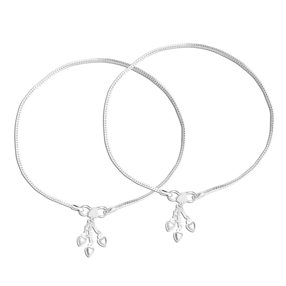 See full amazon price history chart for Silver Style Womens Sterling Silver Triple Heart Charm Fox Chain Anklet by ACPL, 1 Pair Silver Style Womens Sterling Silver Triple Heart Charm Fox Chain Anklet by ACPL, 1 Pair (B08DXDK9LB) Amazon Price History, Amazon Price Tracker