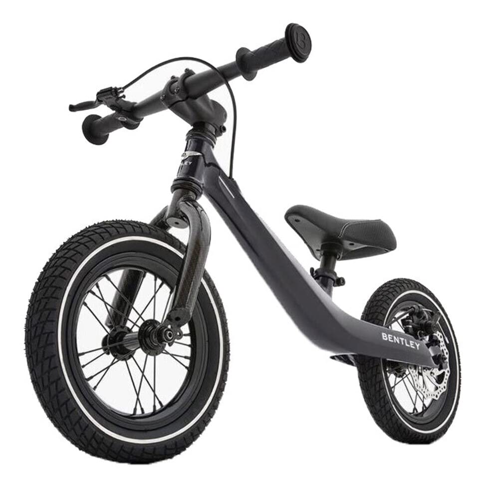 Bentley Balance Bike Onyx Black - Luxus Laufrad mit Bremse ab 18 Monate