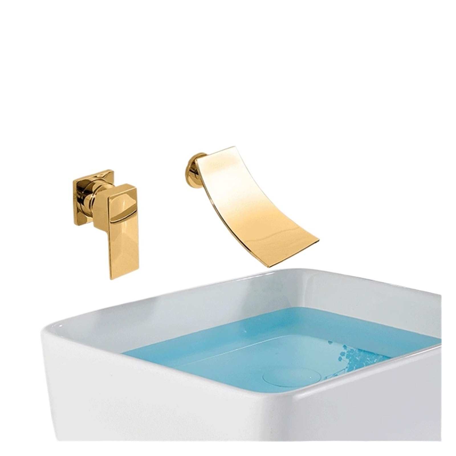 Naqzrxpml Color10 Wall Mounted Waterfall Washbasin Sink Mixer Faucet For Bathroom Shower(Color10)