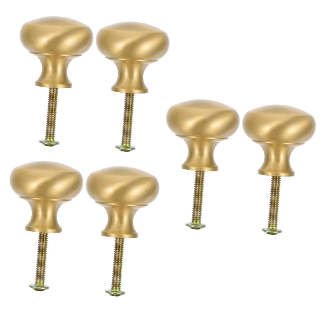 Angoily 6stücke Möbelknöpfe Aus Messing Schlichte Langlebige Tür Und Schubladengriffe Für Elegante Einrichtung Für Schränke Und Kommoden