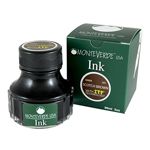 Bouteille d'Encre Brun Monteverde pour Vos Carnets de Notes