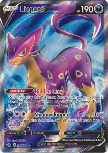 Liepard V - 180/198 - Full Art Ultra Rare - Sword & Shield