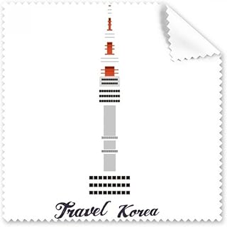 Seoul Tower in Korea Art Deco Gift Fashion Cleaning Cloth Phone Screen Glasses Cleaner 5pcs