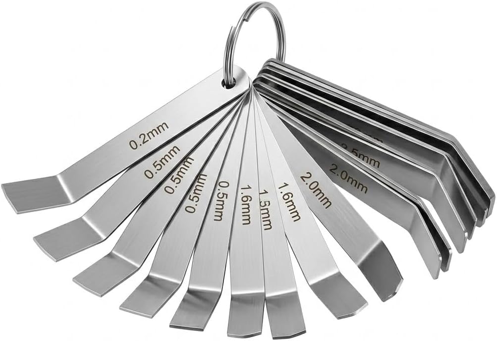 15PCS Feeler Gauges Set 88880053 Compatible with Volvo Mack D13 MP8 | replace 88880052 85111377 88880053, valve clearance tool, Compatible with Volvo D12 D13 D16, Compatible with Mack MP7 MP8