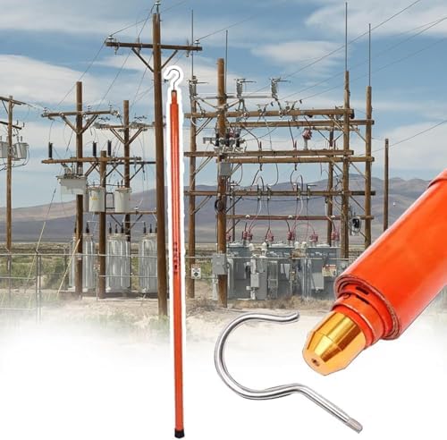 Telescoping Measuring Pole, Insulated 49.2ft/15m Rod for Accurate Truck, Tree & Basketball Hoop Height Measurement - Red Color, Durable & Lightweight Design