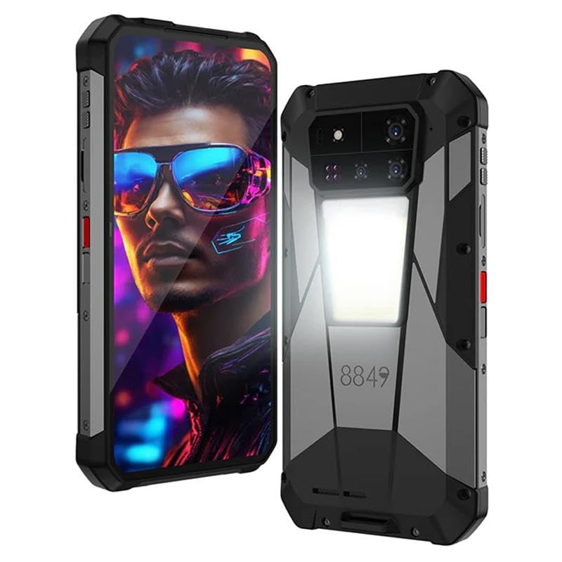 Unihert.z Tank 4 Pro Projector Rugged Phone, 16GB+512GB, Night Vis-ion, 6.73 inch Android 13 Dimensity 8300 Octa Core, Network: 5G, NFC (Black)