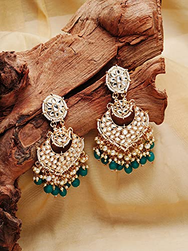 Kundan & Dangle Earring For Women-ZPFK11017