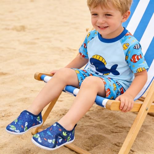 Image of FEETCITY Baby Boys Girls Water Sport Shoes Barefoot Kids Aqua Socks Quick-Dry Beach Swim Pool Shoes
