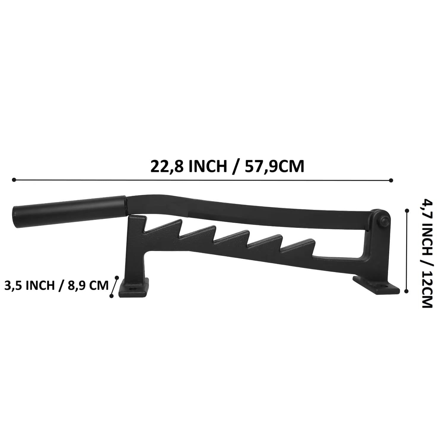 Cortador de Leña de Soporte de Pared, Cortadora de Troncos Manual, Divisor de Leña con Guantes para Camping, Picnic, Casa de Jardín, Negro