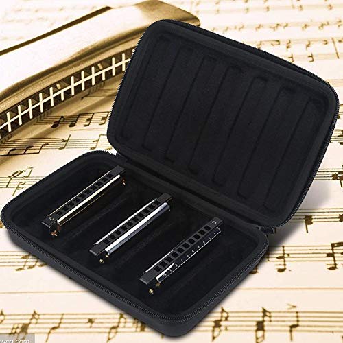 Foliner Étui de Rangement Harmonicas Fermeture à glissière PU Boîte de Transport Tenir Portable Housse de Transport Sac… - Les Beatles, Paul McCartney, John Lennon, RIngo Starr, George Harrison Foliner Étui de Rangement Harmonicas Fermeture à glissière PU Boîte de Transport Tenir Portable Housse de Transport Sac… – Image 6