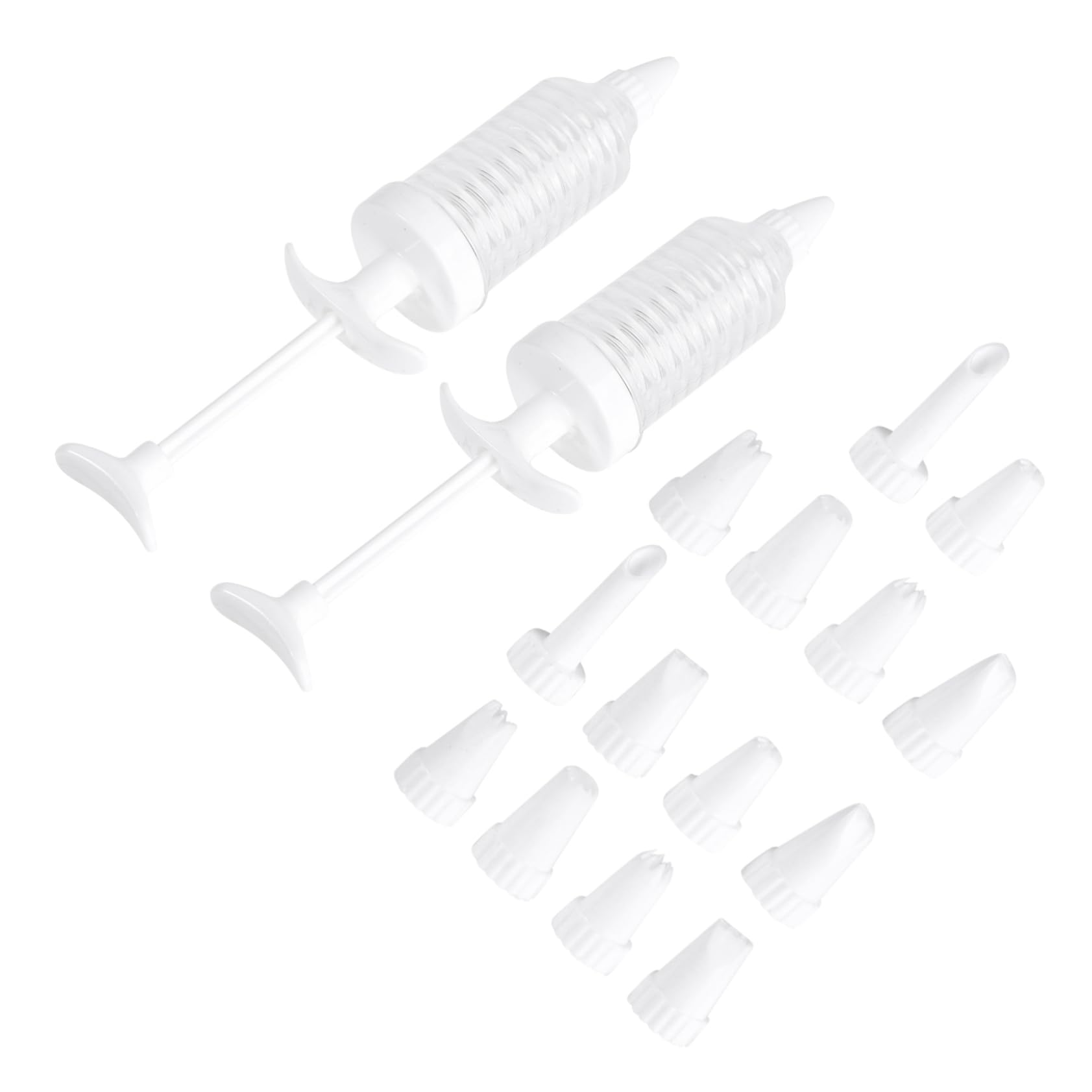 Ciieeo 16pcs Cake Piping Cookie Press Kit Comfort Grip Dessert Decorator with Icing Tips Food-grade Easy to Clean for Baking Cake Decoration Supplies Random Style