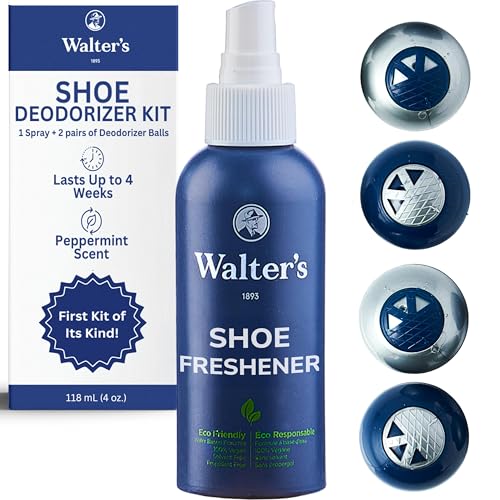 Shoe Deodorizer Spray & Odor Eliminator Kit