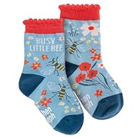 Stephen Joseph, Toddler Kids Boys Girls Unisex Non-Slip Fashion Cotton Crew Socks, Bee, Medium US